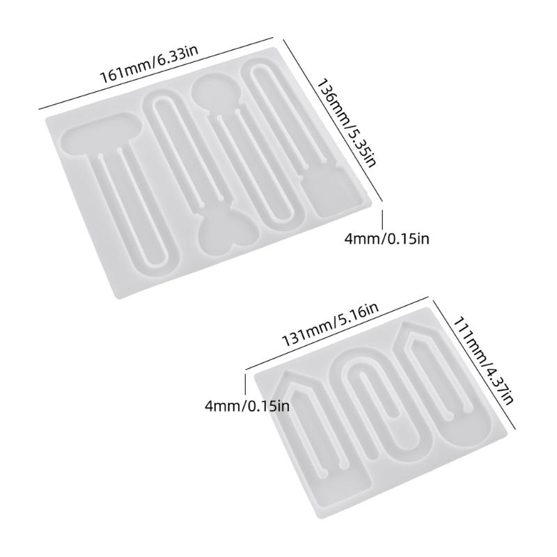 Resin Bookmark Mold for Creating Decorative Page Holders for Marking Your Place In Books, Notebooks, or Reading Folders
