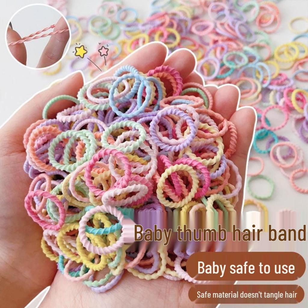 Durable High-Elasticity Hair Ties for Girls - Gentle on Hair, Perfect for Braids and Pigtails