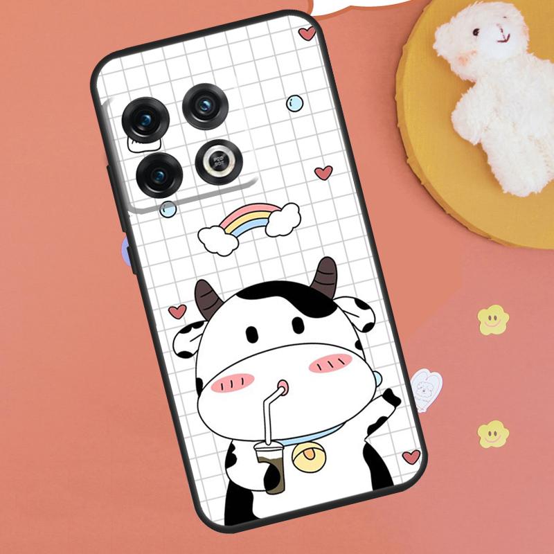 Cut Cow Case For OnePlus 13T 10T 8T 12R 13R 15 13 12 11 9 10 Pro Nord CE 5 2 3 4 Lite N20 N30 Funda