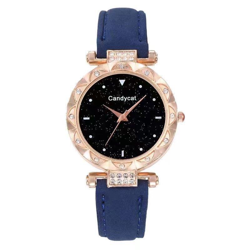 Starry Sky Watch Women's Fashion Trend Simple Casual Women's Watch Student Two-piece Gift Watch