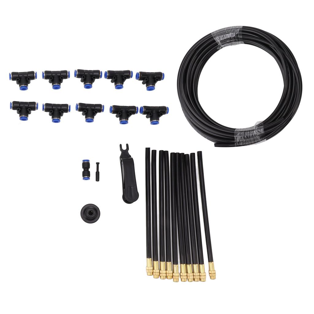 Above Ground Sprinkler System with 360 Degree Adjustable Bendable Nozzle for Greenhouse Outdoor