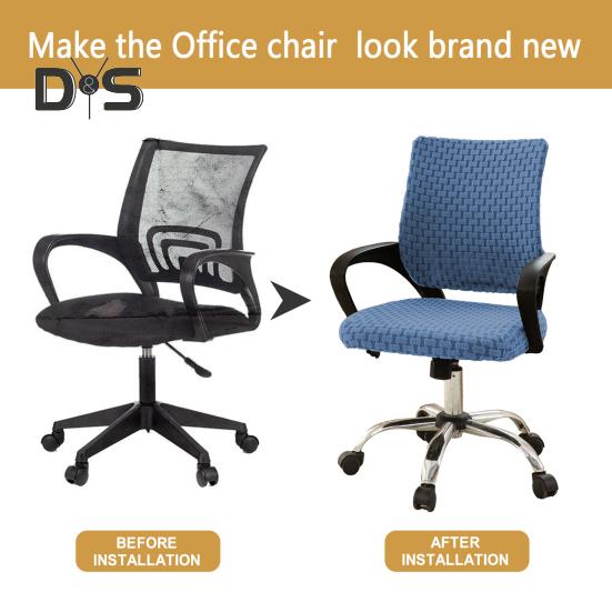 Computerstuhlbezug, geteilter, dehnbarer Bürostuhlbezug, universeller Schreibtischstuhlbezug, passgenauer Schonbezug für den Drehstuhl im Homeoffice