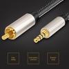 3.5mm To RCA Audio Cable,Nylon-Braided 3.5mm AUX To RCA Audio Cable for SPDIF Stereo Cable Digital Coaxial Receiver