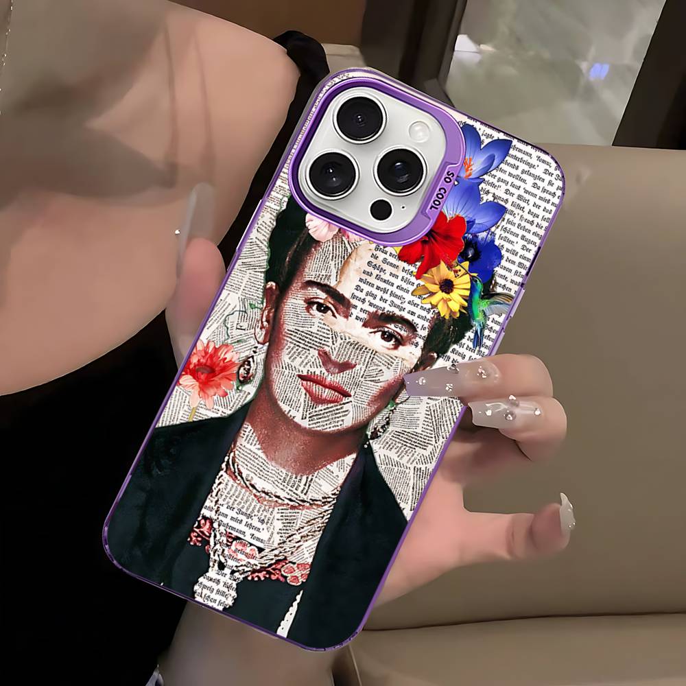 Fashion F-Frida K-KahlosS For IPhone 17 16 15 14 13 12 11 Pro Max Plus Colorful Shockproof Back Phone Case