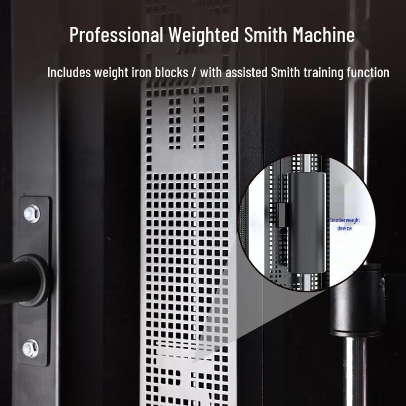 Yimai All-in-One Smith Machine Power Rack with Bench