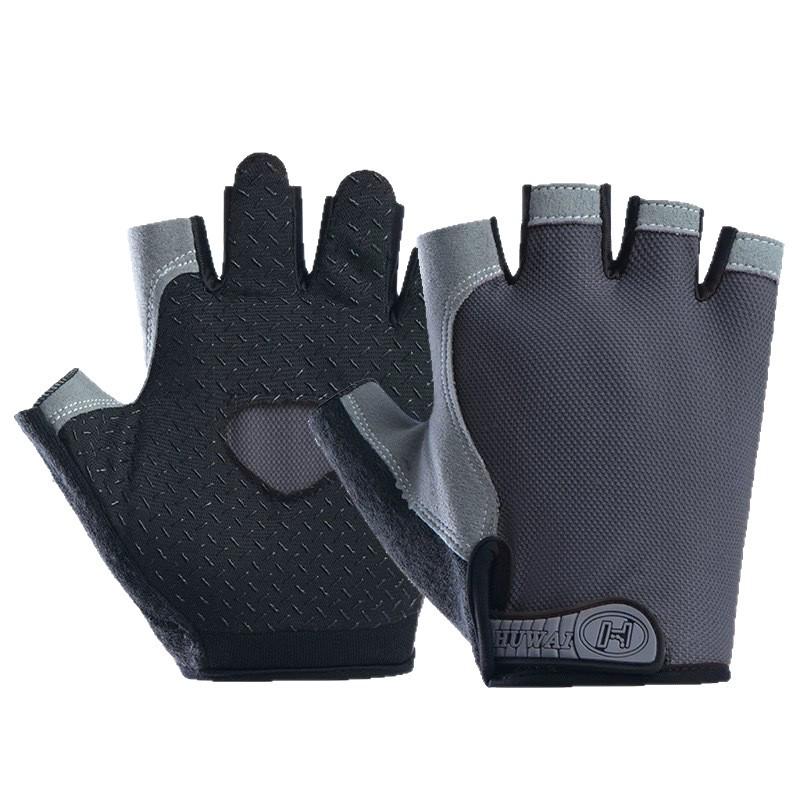 Unisex Anti-Slip Breathable Half-Finger Fitness Gloves for Yoga & Dumbbell Workouts