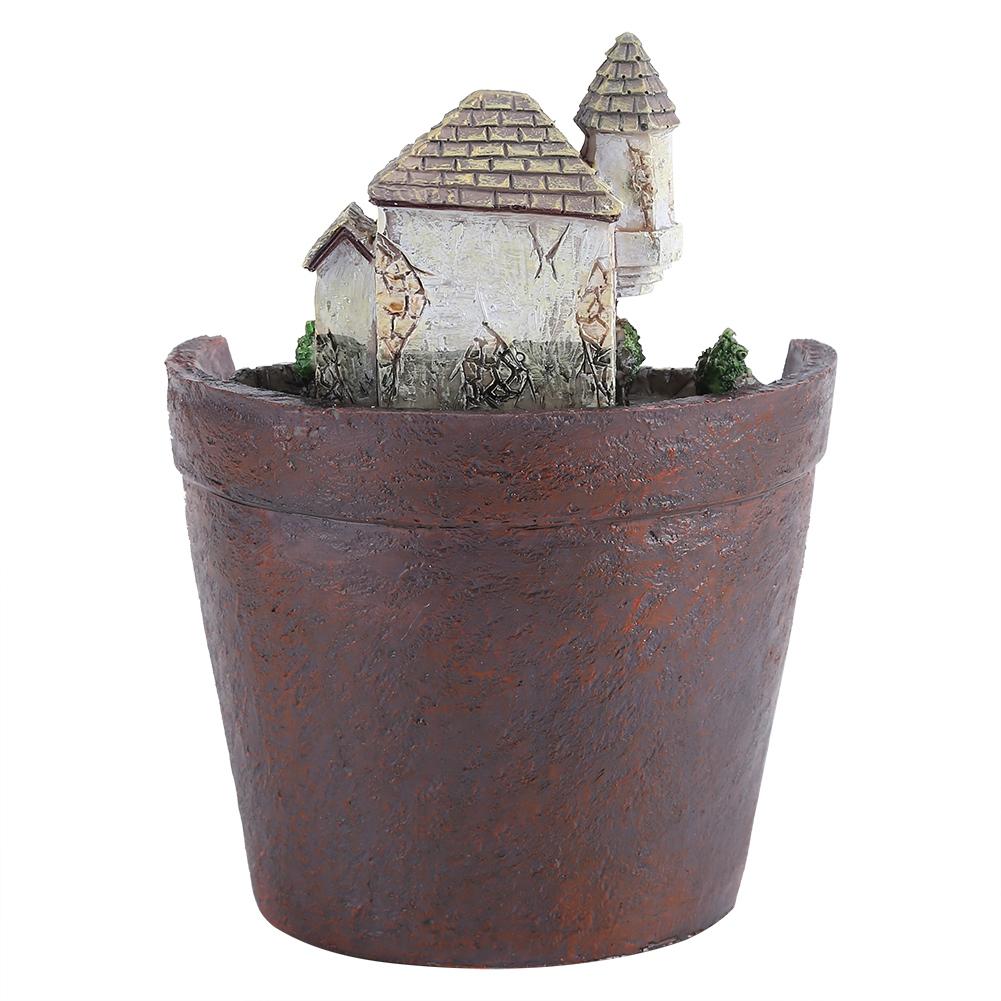 Vaso per piante grasse in resina creativa Contenitore Cesto per erbe e fiori Decorazione per casa e giardino Castello