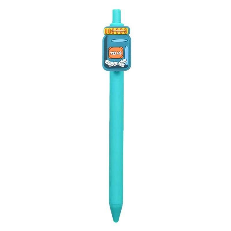 10Pcs Simple Medical Clothing Modeling Ballpoint Pen, Color Series Push Pen, Medical Theme Gift Pen Ballpoint Pen