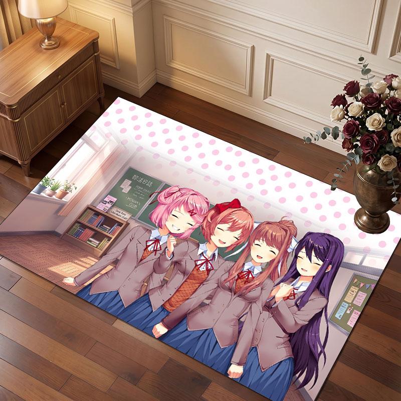 Doki Doki Literature Club Rug Soft Thick Non Slip Floor Carpet for Bedroom Living Room Home Decor
