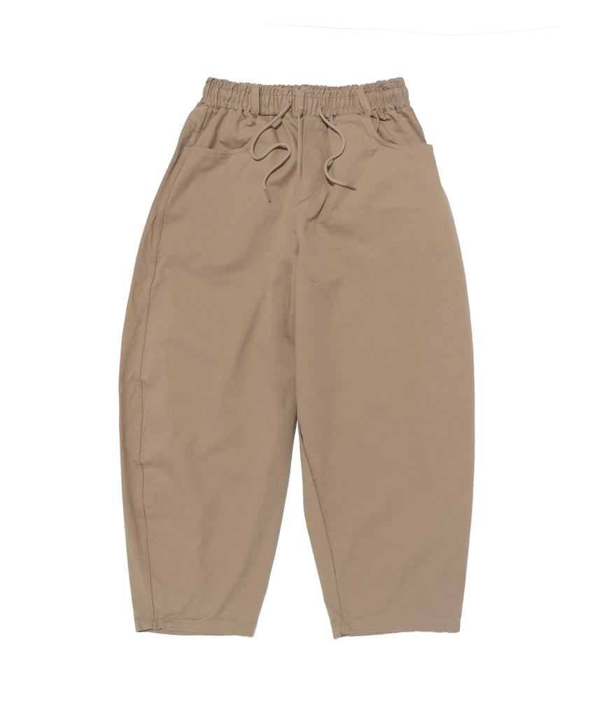 CARGOBROS Washed Cotton Curved Pants (Beige)