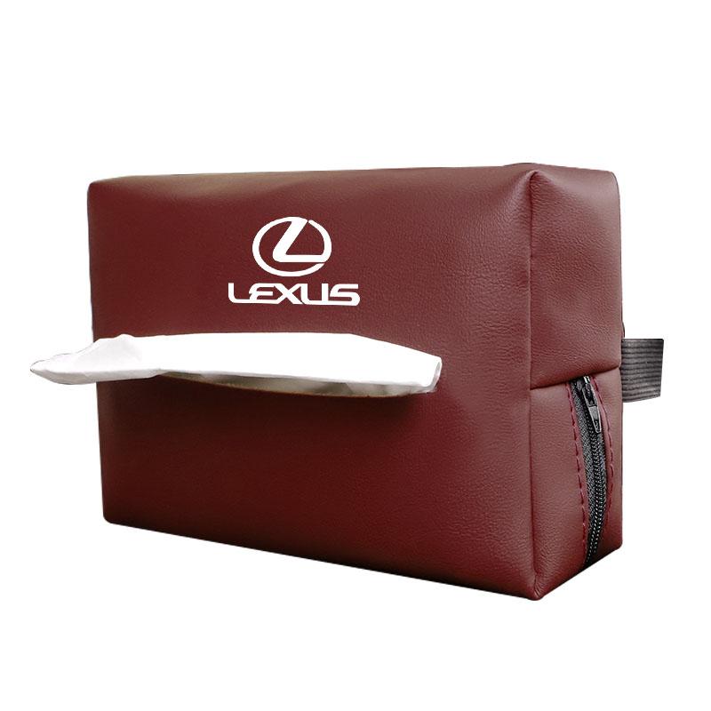 PU Leather Car Tissue Box Facial Tissue Storage Bag For Lexus F SPORT ES RX LS IS NX CT LX IS250 IS200 CT200H GS300 NX300h UX HS