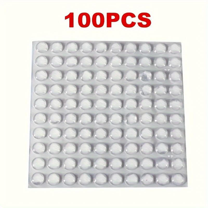 100/200 Pezzi Pastiglie in Silicone Autoadesive, Protezioni Trasparenti Antigraffio per Mobili, Ammortizzatore Antiscivolo per Ante di Armadio