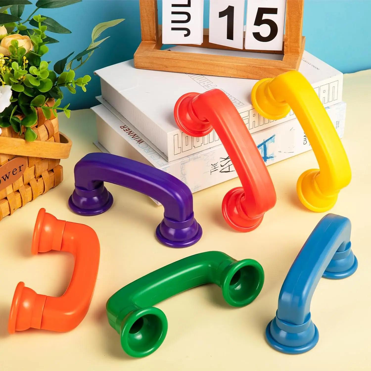 

2 шт. Улучшенные телефоны для чтения шепотом Функция слышать себя Звук Игрушка для речевой терапии для детей дошкольного возраста