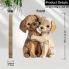 Carved Wooden Cats/Dog Figurines Table Ornament Cats/Dog Statue Sculptures Collectibles Home Decors Art Carving Work