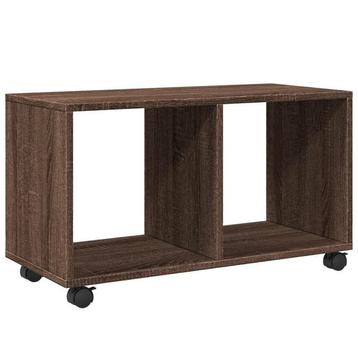 VidaXL Armoire roulante chêne marron 72x33x42,5 cm bois d'ingénierie 853143