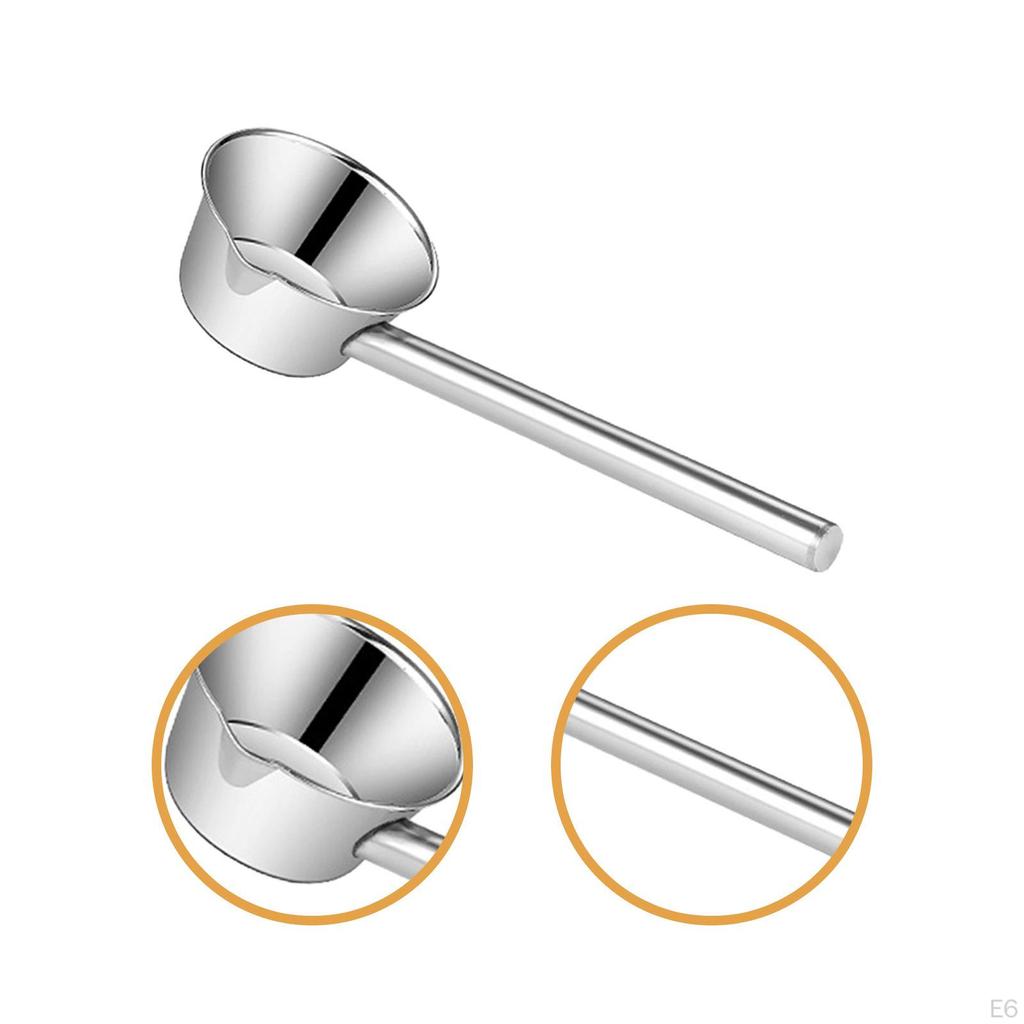 Stainless Steel Water Ladle Cup Easy To Clean Long Handled with Spout Spoon Dipper for Bath Rinse