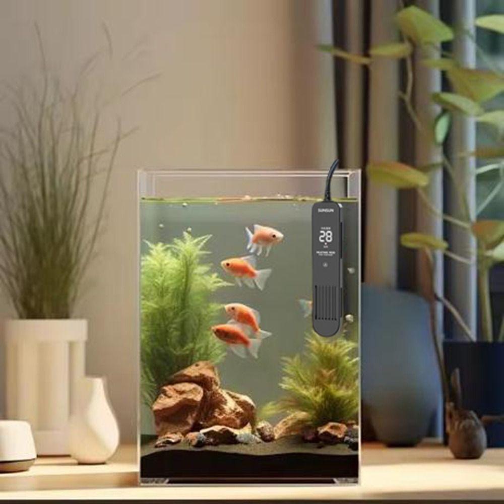 20-35°C Fish Tank Heating Rod LCD Display Digital Aquarium Water Heater  Aquarium Supplies
