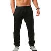 Pantaloni Estivi da Uomo Coreani in Lino Traspiranti Monocolore Comodi Pantaloni Fitness Yoga Jogging Pantaloni della Tuta Streetwear