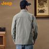 JEEP Men's Loose Fit Long Sleeve Casual Shirt