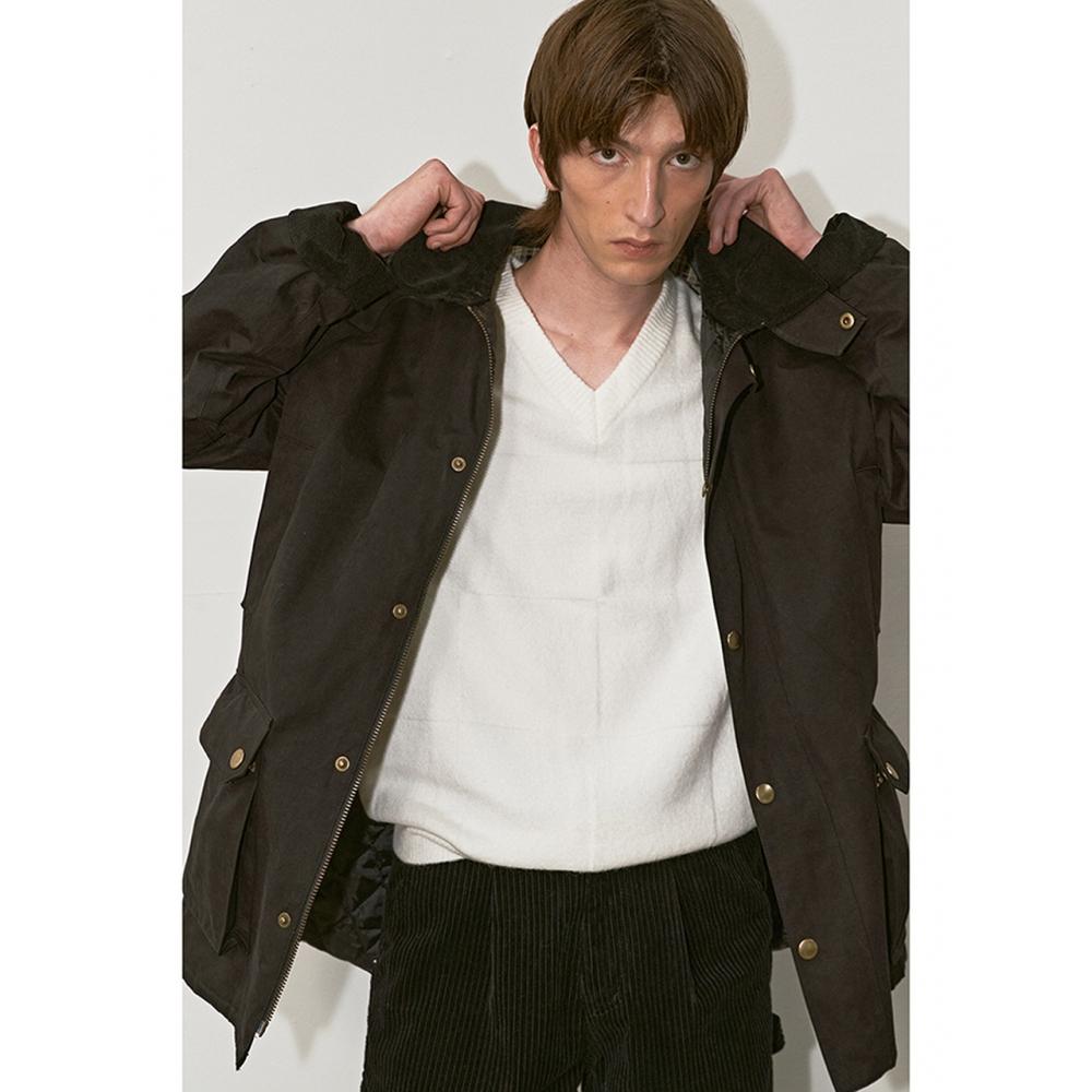 

Dunst For Men Unisex DiVide V Neck Wool Vest Off White M Udsw3c101ow OFF WHITE00M