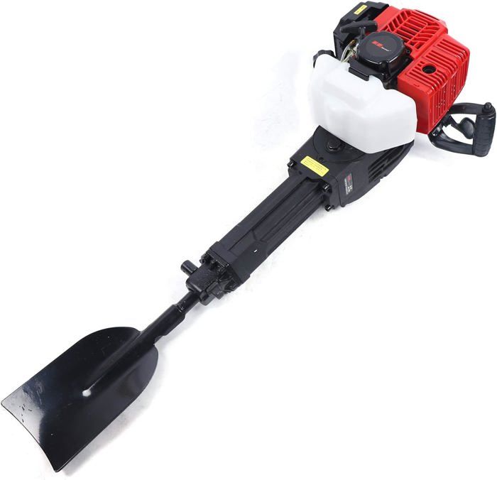 Excavatrice à essence 52cc 1900w plantation d'arbres pelle portable 2 en 1 excavatrice tige marteau
