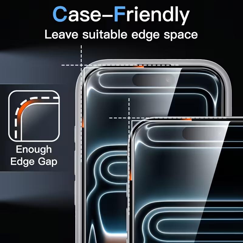 5P Ultra HD Full Coverage Tempered Glass Screen Protectors Compatible with iPhone 18/18 Pro/18 ProMax/17Pro Max/17/16 Pro Max/16 Pro/16 Plus/16/15