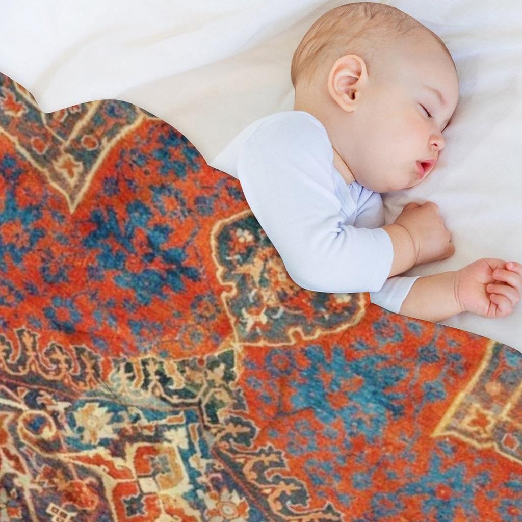 17th Century Turkish Carpet Print Throw Blanket Heavy To Sleep Blankets Sofas Of Decoration Sofa Bed Comforter Blankets