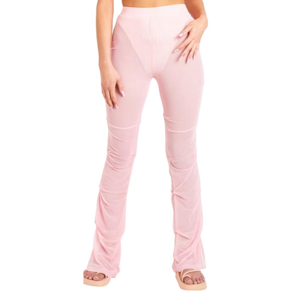 Missy Empire Womens/Ladies Mesh Flared Trousers