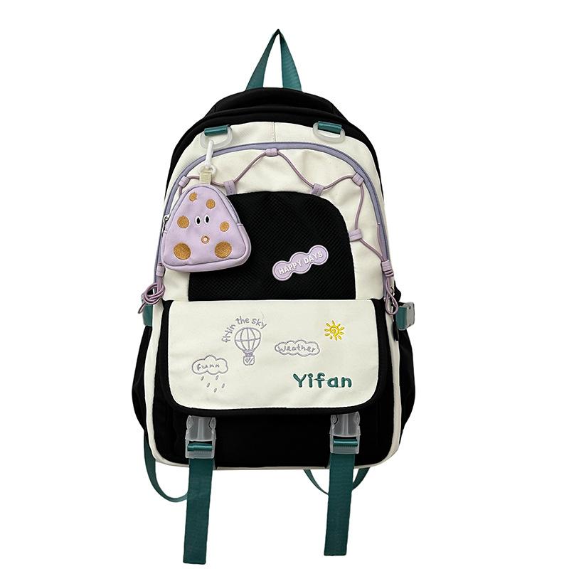 Schoolbag schoolbag for girls and primary school students in grades 3 to 6 to reduce the burden and protect the spine.