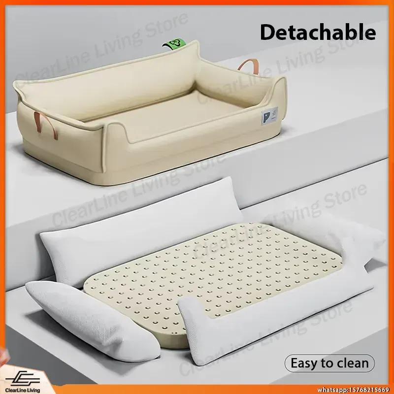 Orthopedic Dog Bed for Large Medium Small Dogs Waterproof Memory Foam Pet Sofa with Non-Slip Bottom Detachable Washable