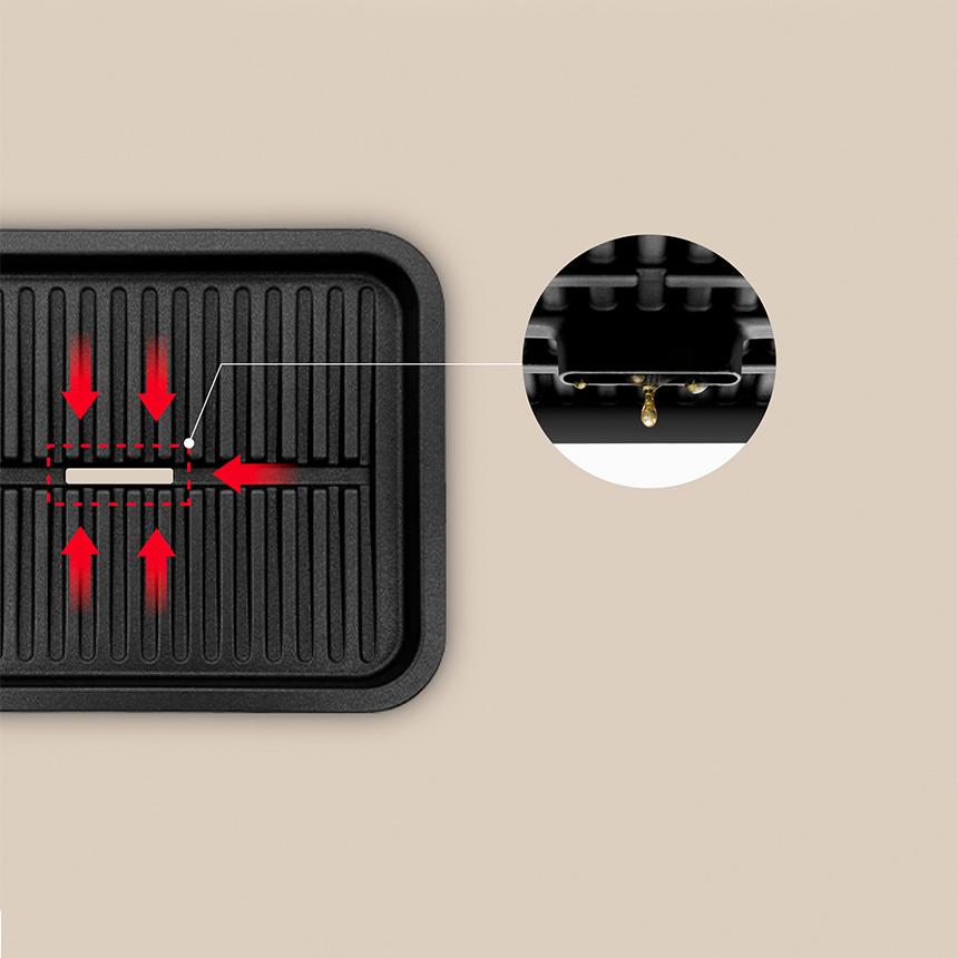 TEFAL GC5711 COMPACT MINI GRILL 1100W WHITE