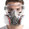 Filter 6200 reusable half-mask respirator with cotton filter goggles, suitable for painting, spraying, polishing, and workplace
