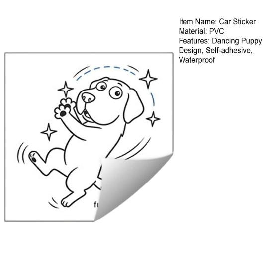 Dancing Puppy Design Self-adhesive Ring Pvc 1 Pc