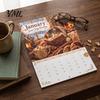 Desk Calendar Cats Chillin' with Book 2027 Calendar, 12 Month Monthly Planner, Thick Appointment Paper Daily Planning Wall for Home Office And School