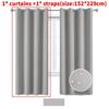 Nordics Full Blackout Solid Color Curtain With Polyester Fabric For Living Room And Bedroom Windows