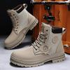 Fashion CYYTL Men Boots Winter Casual Shoes Designer Luxury Platform Cowboy Chelsea Tactical Military Work Safety Leather Ankle Sneakers