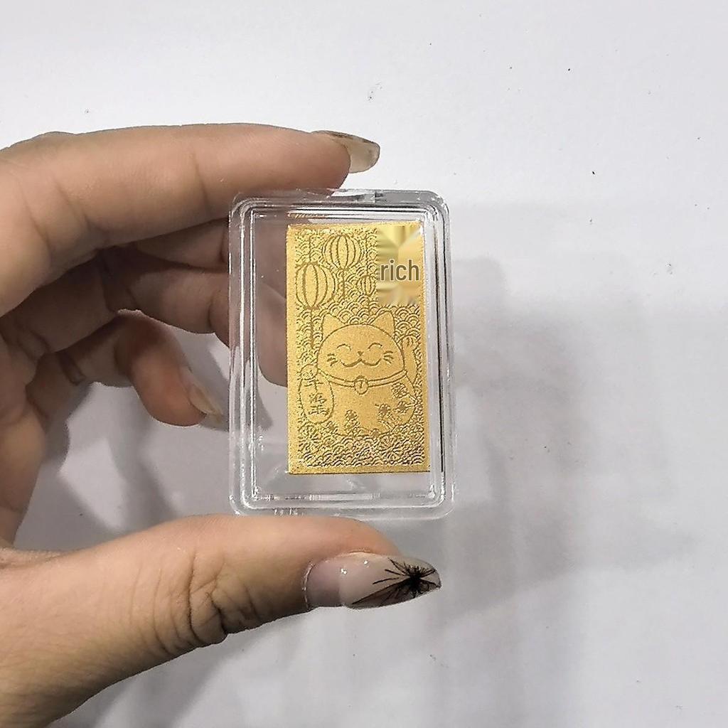 Pure Gold 999 Mobile Phone and Refrigerator Sticker Set: Princess Wealth Design with Gold Flakes