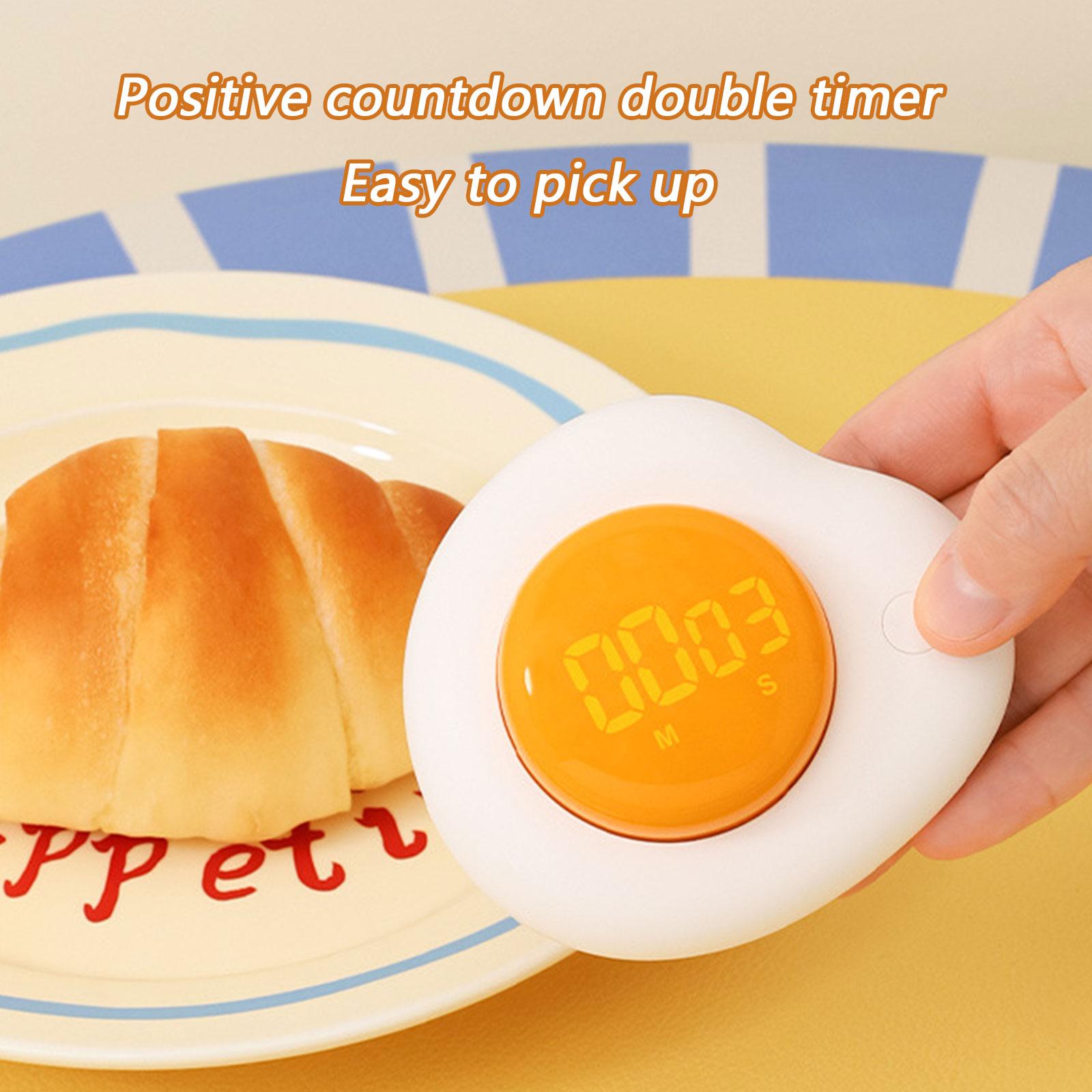 

Plastic Eggs Shaped Timer With Clear Display Magnetic Kitchen Timer Perfect For Students And Home Chefs 1