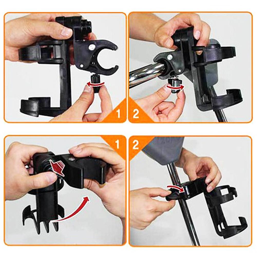 Flaschenhalter Drehbar Verstellbar Schnellverschluss Flaschenhalter Halter Gestell für Kinderwagen Mountainbike Rennrad Fahrrad