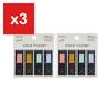 Kanmido Coco Fusen Sticky Notes, Color, 2-Set, Red (Black Case), CF-1003 AZ