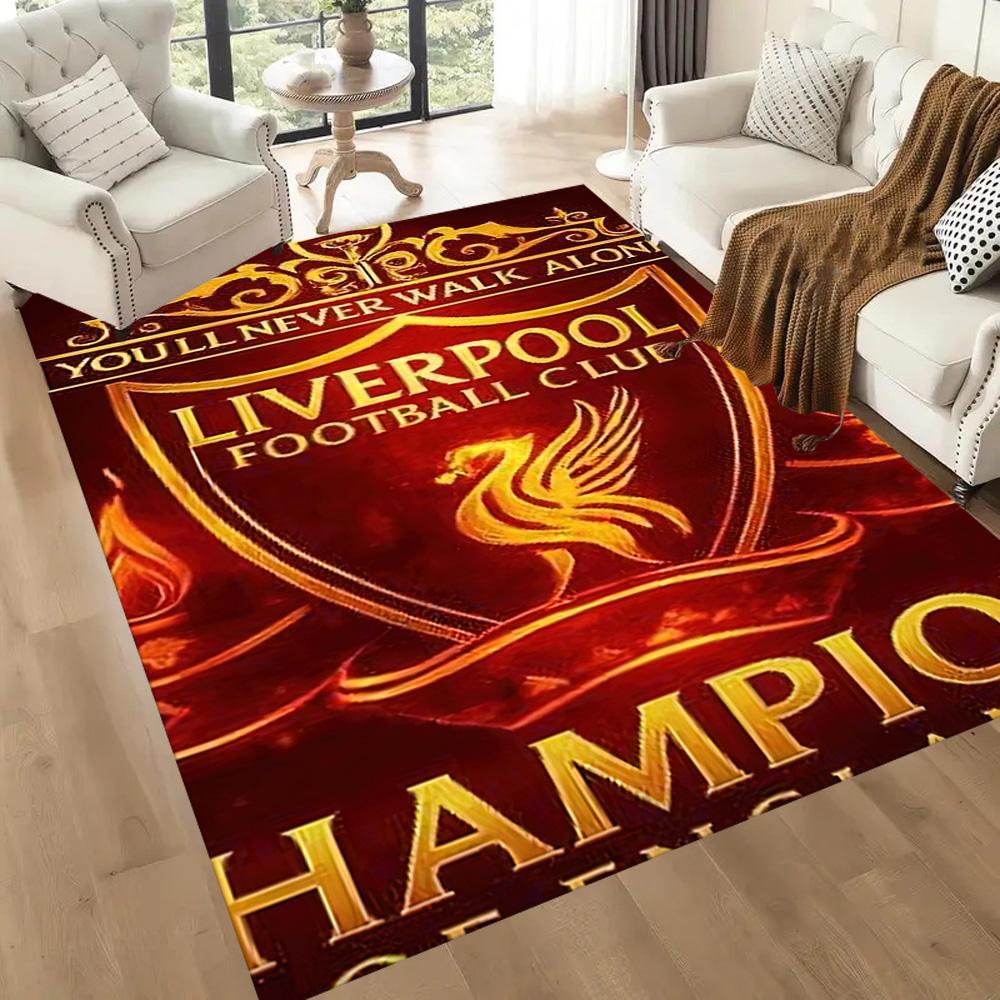 Liverpool Football Club Area Rug Design For Game Room Dormitory Balcony Foyer Antislip Carpet Office Home Decor Wedding Party Gift