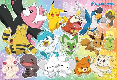 In Beverly Jigsaw Puzzle Pokemon All Set Off X 38 [Made Japan] 100-piece Let's Together! (26 Cm) 100-049