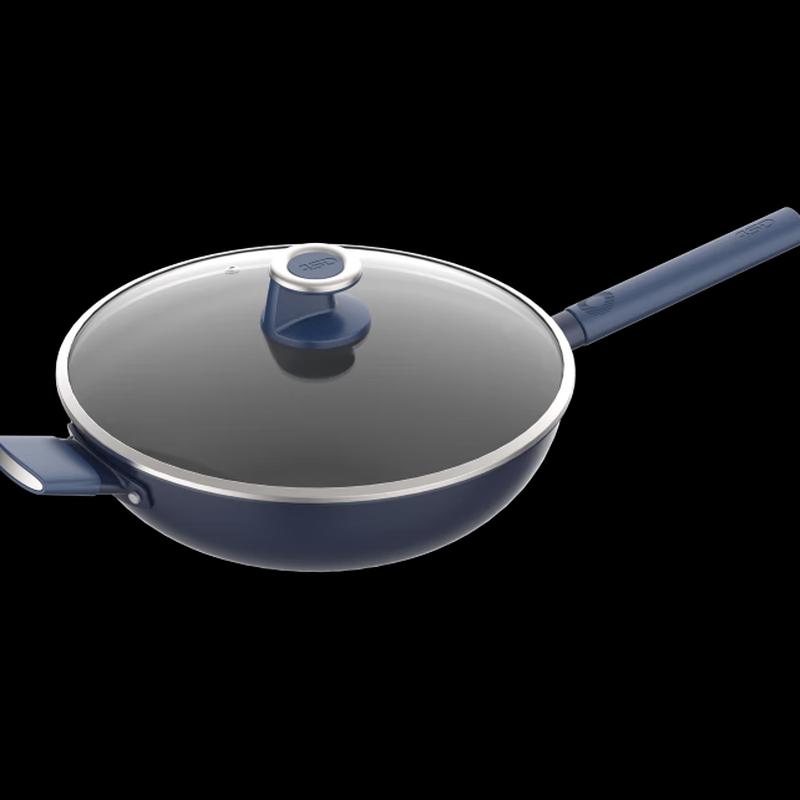 ASD 32cm Coating-Free Titanium Crystal Non-Stick Wok