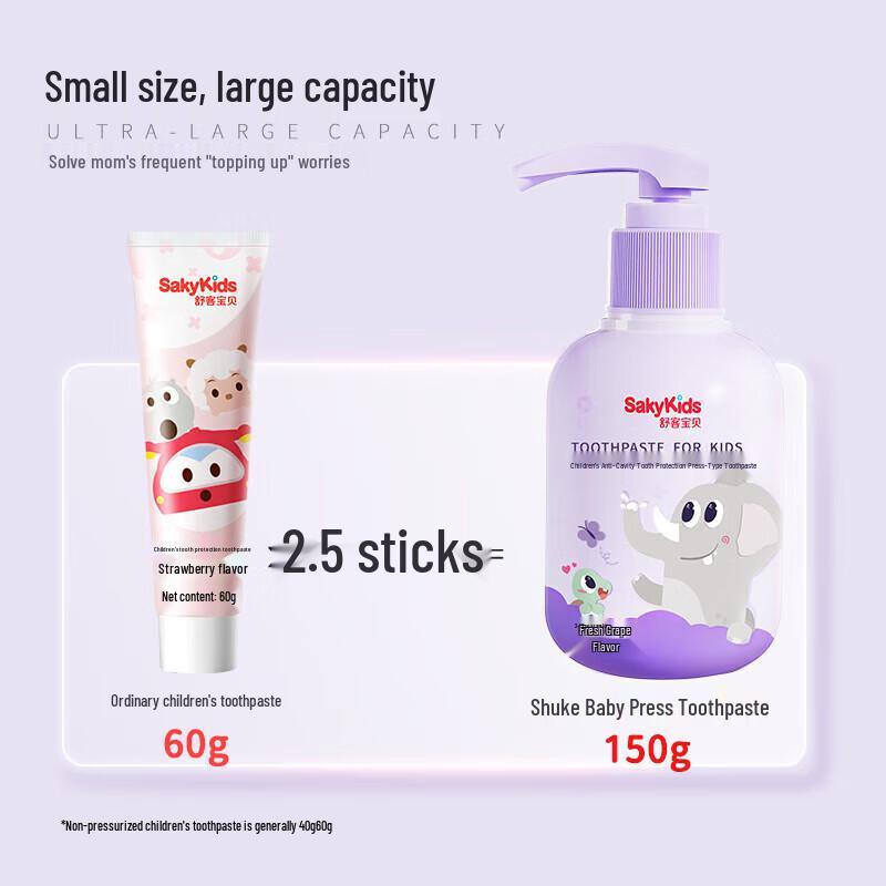 Shuke Baby Children's Anti-Cavity Pump Toothpaste