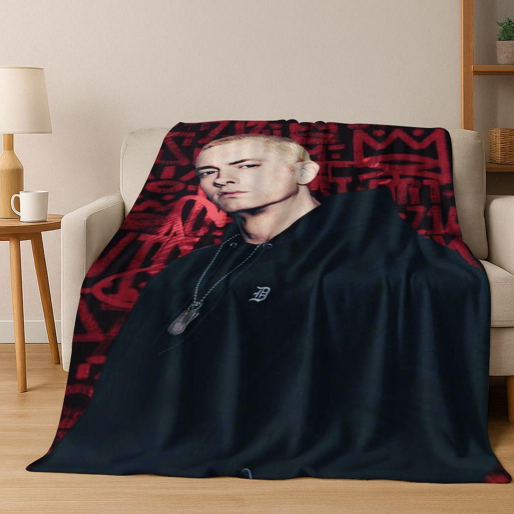 Tupac 2pac Rapper Eminem Hip Hop Rap God Art Flannel Blanket,Cozy Soft Throw Blanket for Home Bedroom Bed Sofa Cover Kids Gift