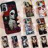 Catrina Beautiful Rose Girl Skull Case For Xiaomi Redmi Note 11 10 9 8 12 Pro Plus 9S 10S 11S 12S Cover For Redmi 12C 10 9 C