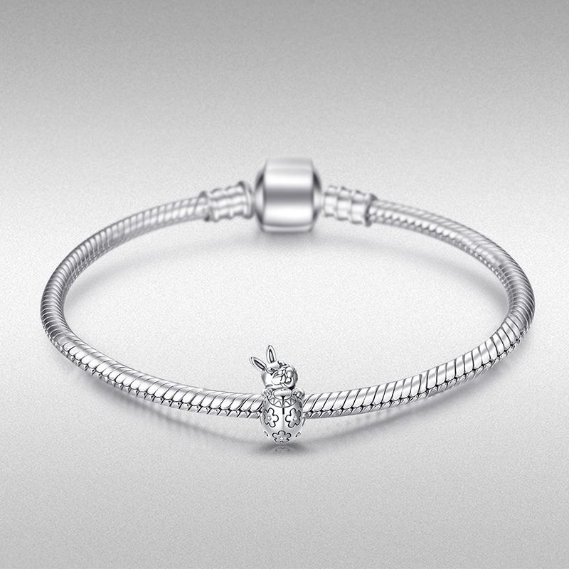 Girls Silver Ladybug Bangle With or Without Daisy Charm Up To 5 1//4 inches