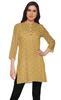 Moomaya Printed Side Slit Short Kurta Tunic For Women Summer Wear Ladies