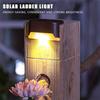 4PCs Of Solar Step Warm Light Railing Fence Lamp Outdoor Garden Light Stair Wall Decorative Control Waterproof For Parks Bridges