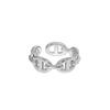 Anello Minimalista alla Moda Ins con Design Personalizzato a Naso di Maiale Multi-strato Vuoto Versatile per Fidanzate Anello Dolce Delicato